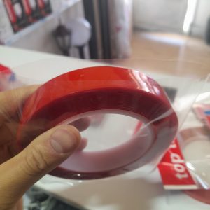 چسب دوطرفه بی رنگ نازک عرض 2 سانتی متر