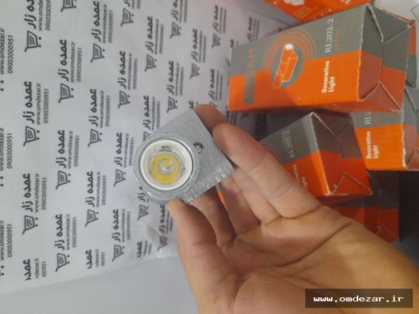 چراغ دکوراتیو ال ای دی 2 وات لوله دو طرفه  لنز تخت آفتابی